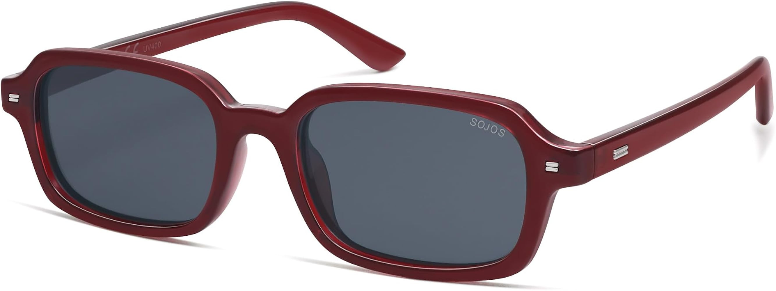 SOJOS Trendy Rectangle Polarized Sunglasses for Women Men, Retro Small Thin Slim Narrow Square Su... | Amazon (US)