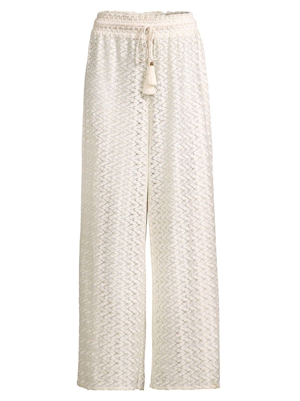 Glora Metallic Wide-Leg Knit Pants | Saks Fifth Avenue