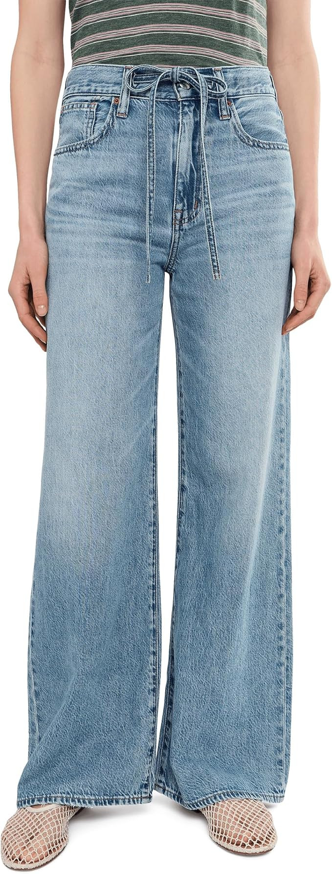 Madewell Women's The Ultimate Wide-Leg Jean in Airy Denim in Raebrook Wash | Amazon (US)