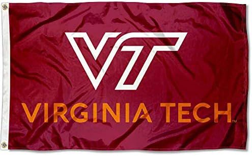 College Flags & Banners Co. Virginia Tech Hokies Flying VT Flag | Amazon (US)