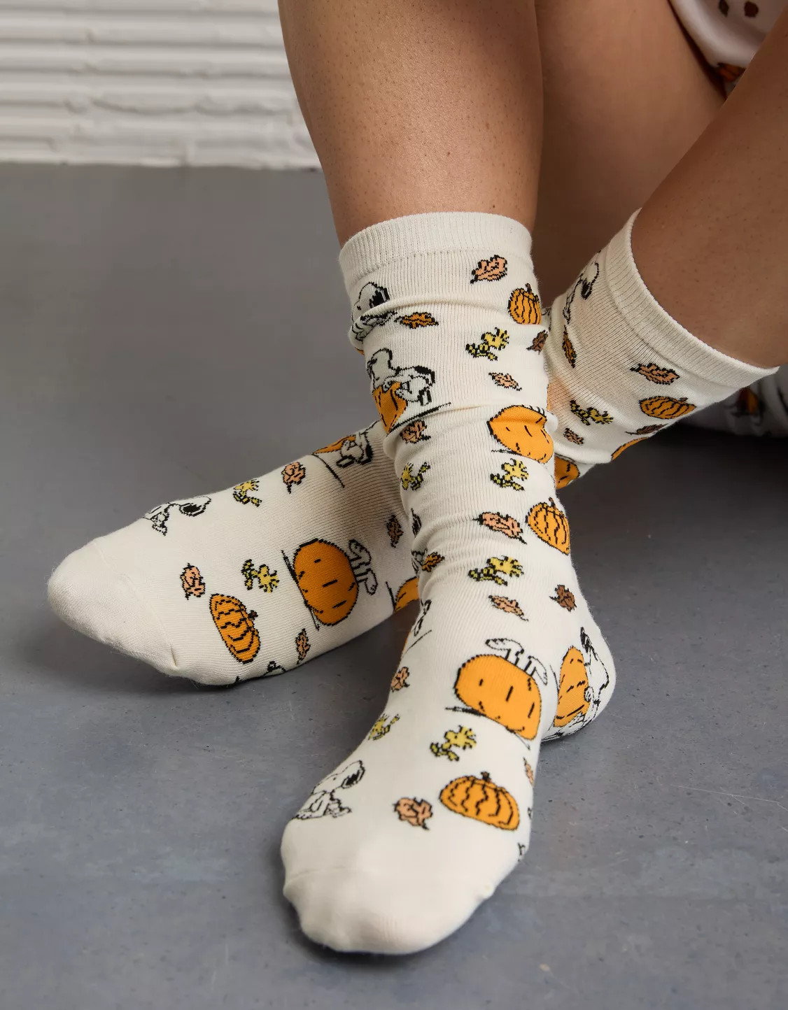 AE Snoopy Halloween Crew Socks | American Eagle Outfitters (US & CA)