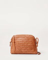 Mallory Timber Brown Woven Crossbody | Loeffler Randall