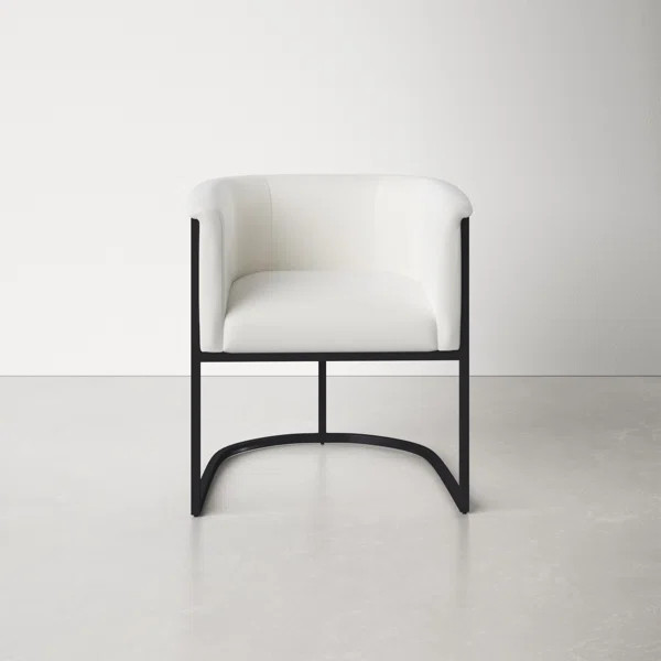 Virgil Faux Leather Upholstered Arm Chair | Wayfair North America