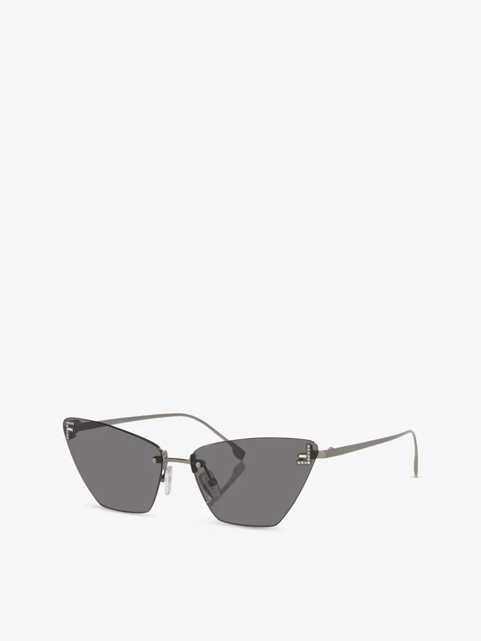 FE4160US Fendi First Cat-Eye Metal Sunglasses | Selfridges
