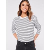 Stripe Round Neck T-Shirt | Very (UK)