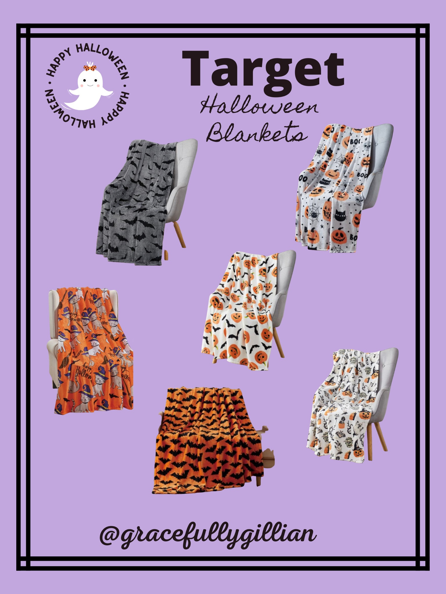 Blankets from target. They’re kn sale right now. 

#halloween #targetfinds #blanket 

#LTKSeasonal #LTKsalealert