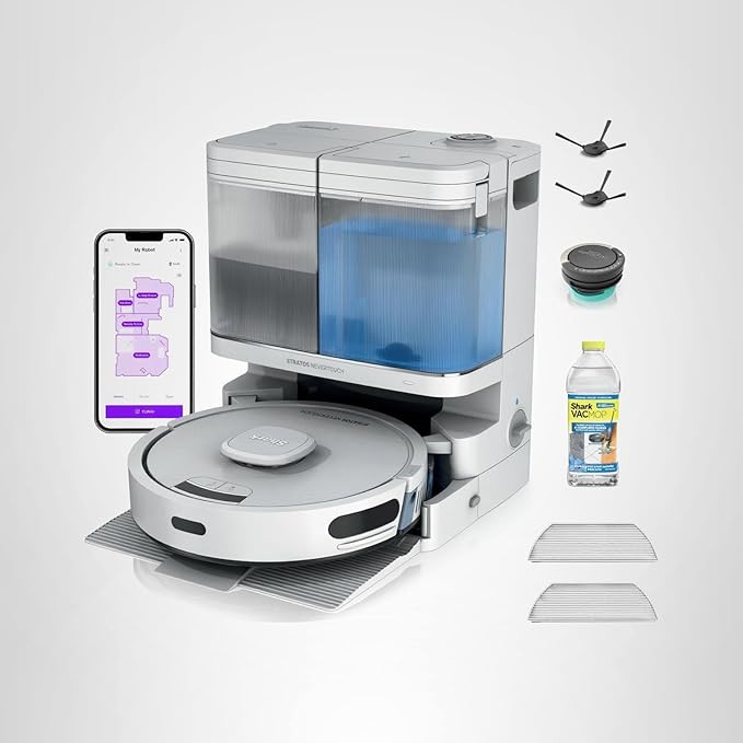 Shark Stratos 2-in-1 Robot Vacuum & Mop with 25+ Hands-Free Features & NeverTouch Self-Cleaning B... | Amazon (US)