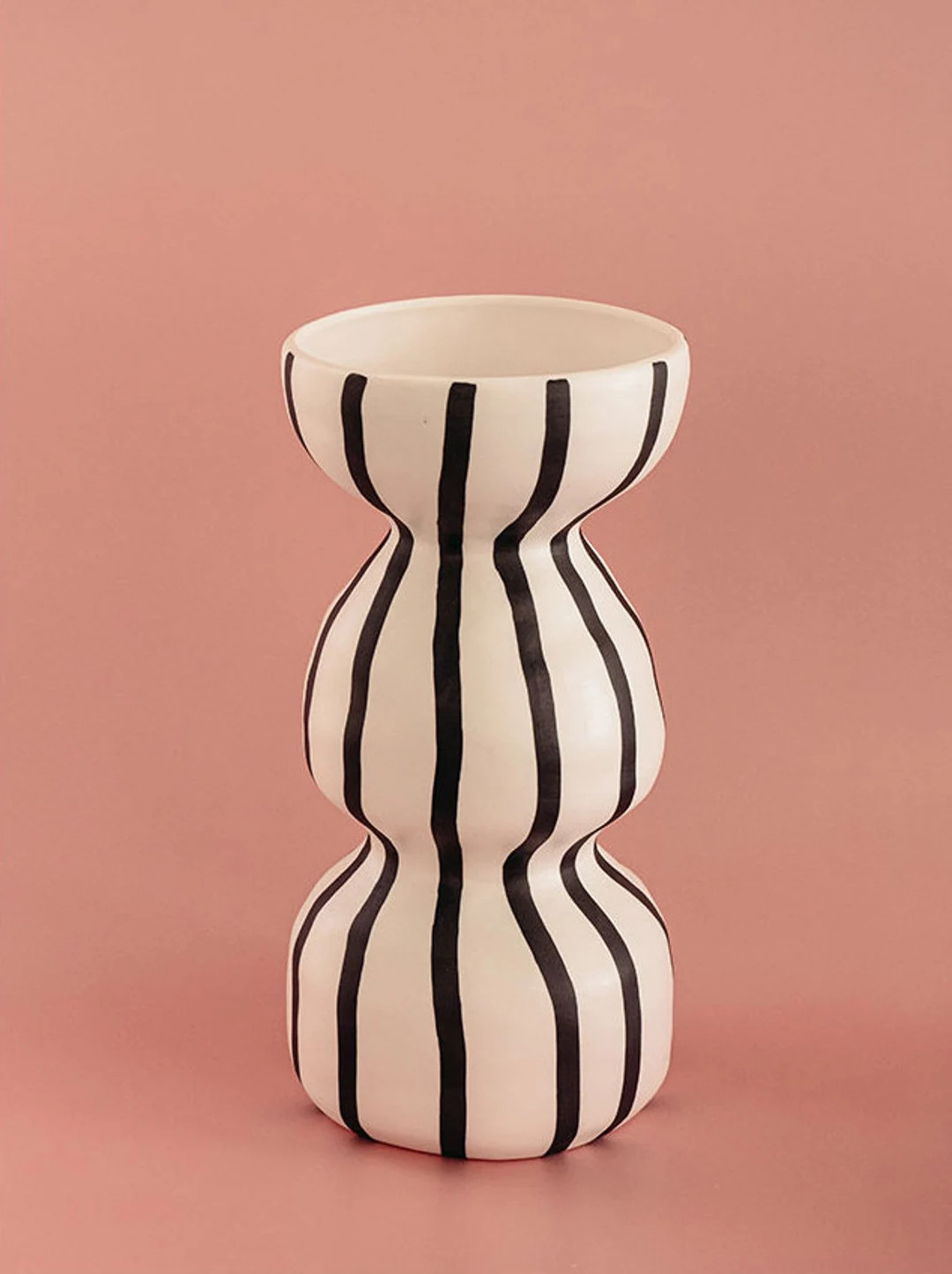 Black stripe Japanese style vase ,Handmade Ceramic Minimalist Decor, nordic pottery | VS029 | Etsy (NL)