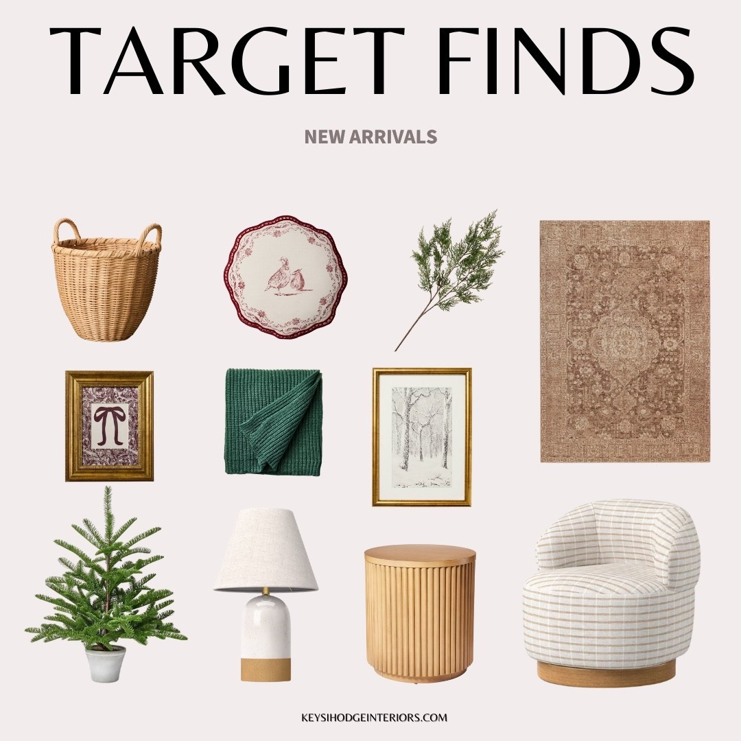 New Target arrivals that feel cozy, warm, and perfect for the season. A mix of baskets, artwork, greenery, and textures that blend beautifully into any space.

Shop all my picks from this collection here.

#TargetFinds #TargetHome #HomeDecor #NewArrivals #CozyHomeStyle
#NeutralHome #AffordableHomeDecor #LTKHome #LTKDecor #LTKStyleTip


#LTKHome