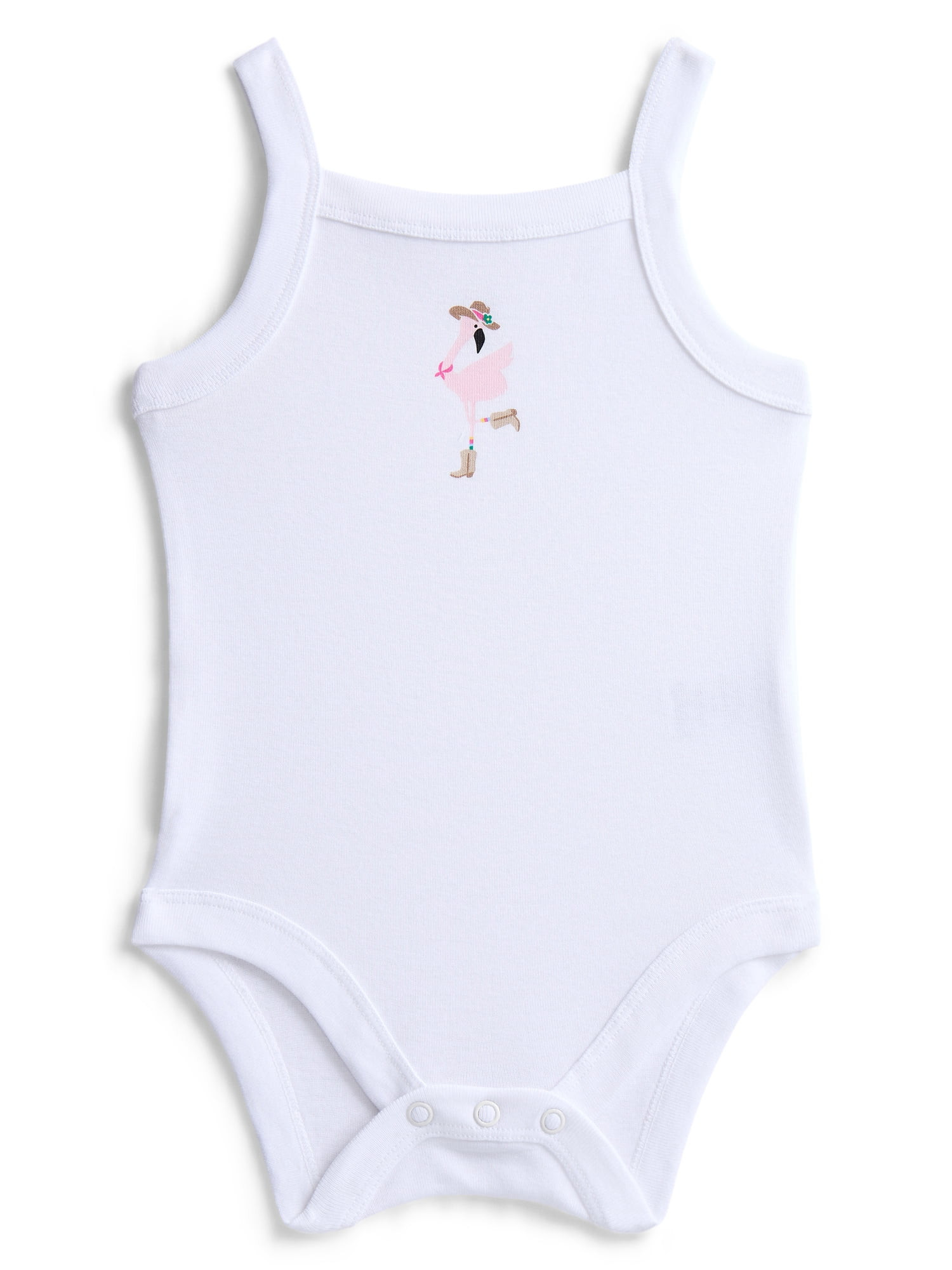 Wonder Nation Baby Girls' Tank Bodysuit, Sizes 0M-24M | Walmart (US)