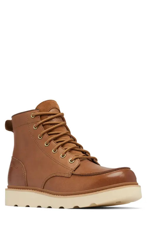 SOREL Slabtown 62 Waterproof Moc Toe Boot in Velvet Tan/tobacco at Nordstrom, Size 14 | Nordstrom