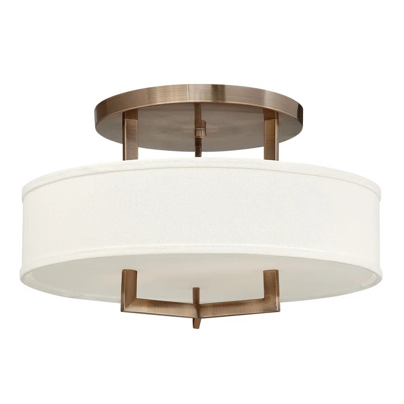 Hampton 3 - Light Semi Flush Mount | Wayfair North America