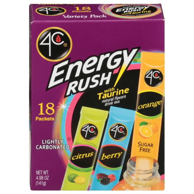 4C Energy Rush with Taurine Variety Pack Drink Mix | Walmart (US)