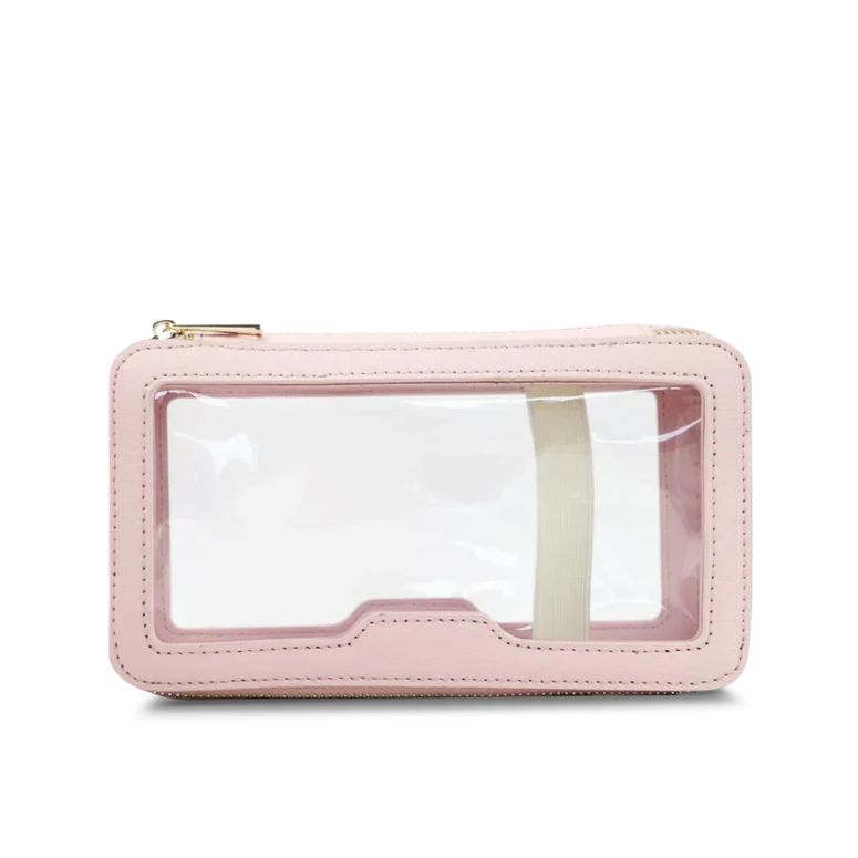 Lily & Bean Transparent Rectangular Makeup Bag Pale Pink | Lily and Bean
