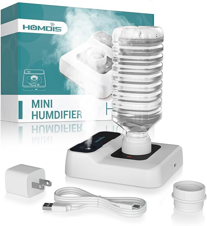 Travel Humidifier, Portable Small Humidifier for Plants, Bedroom, Office, Hotel or Car, 5000mAh B... | Amazon (US)