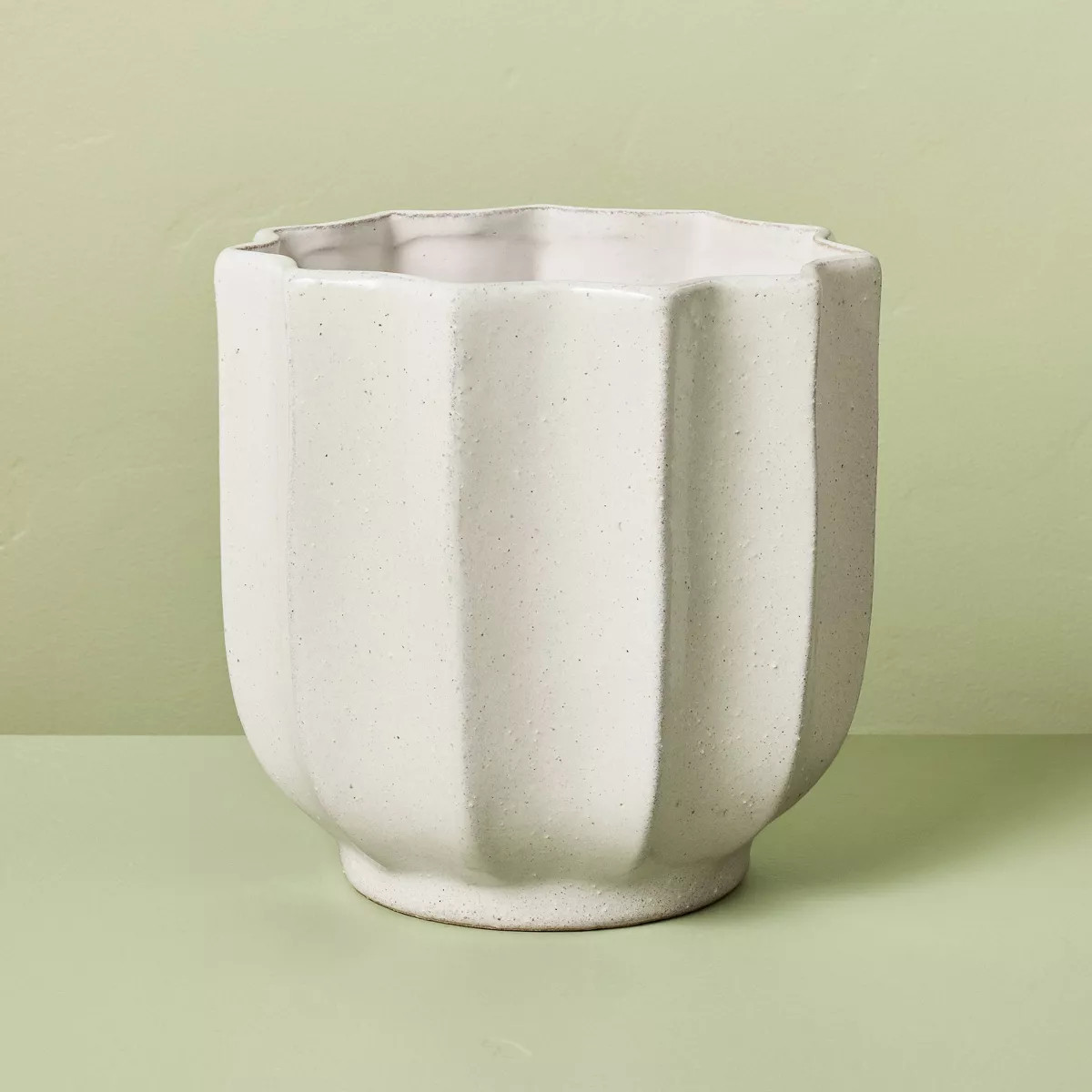 8" Ceramic Planter Pot Sour Cream - Hearth & Hand™ with Magnolia | Target