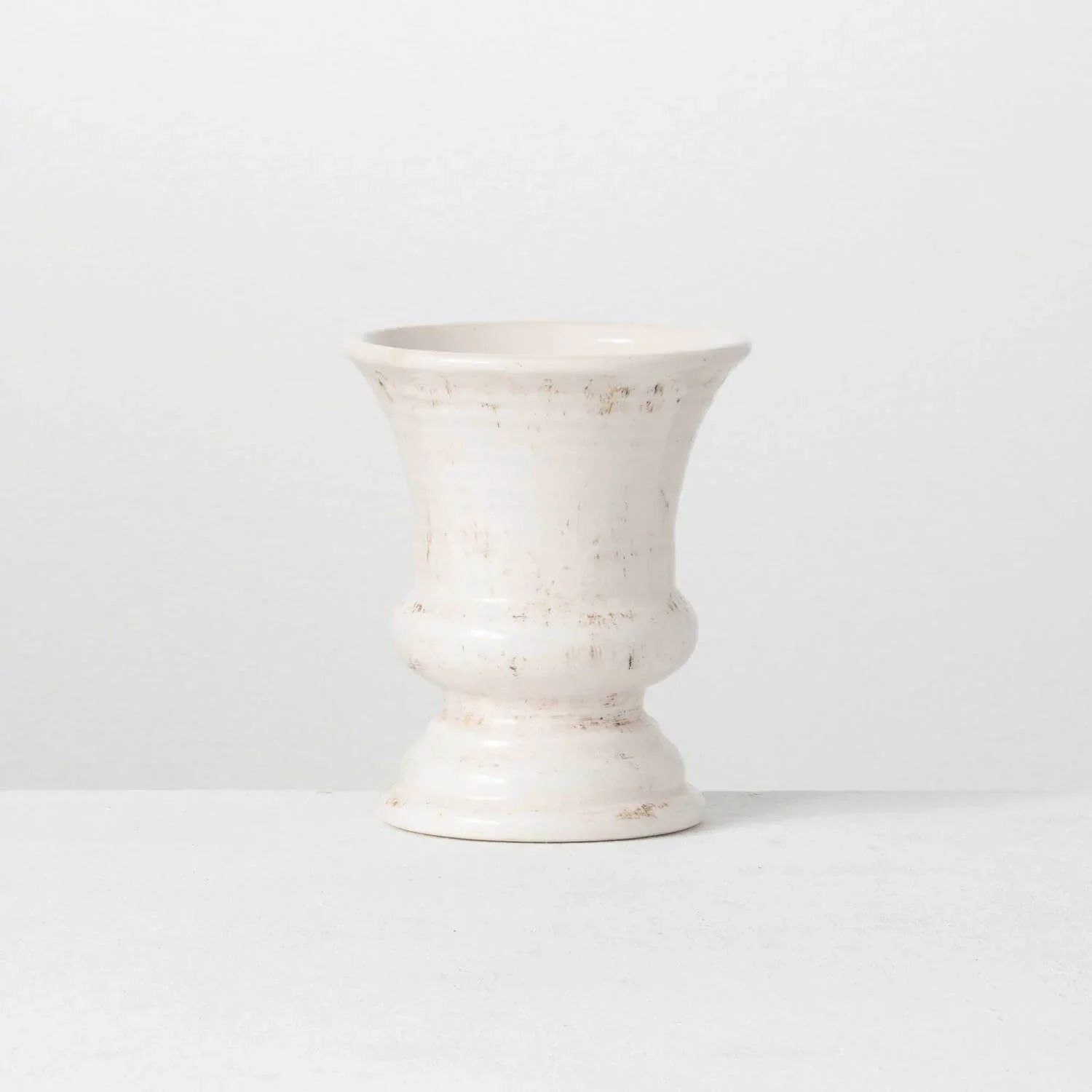 White Ceramic Urn | The Nested Fig