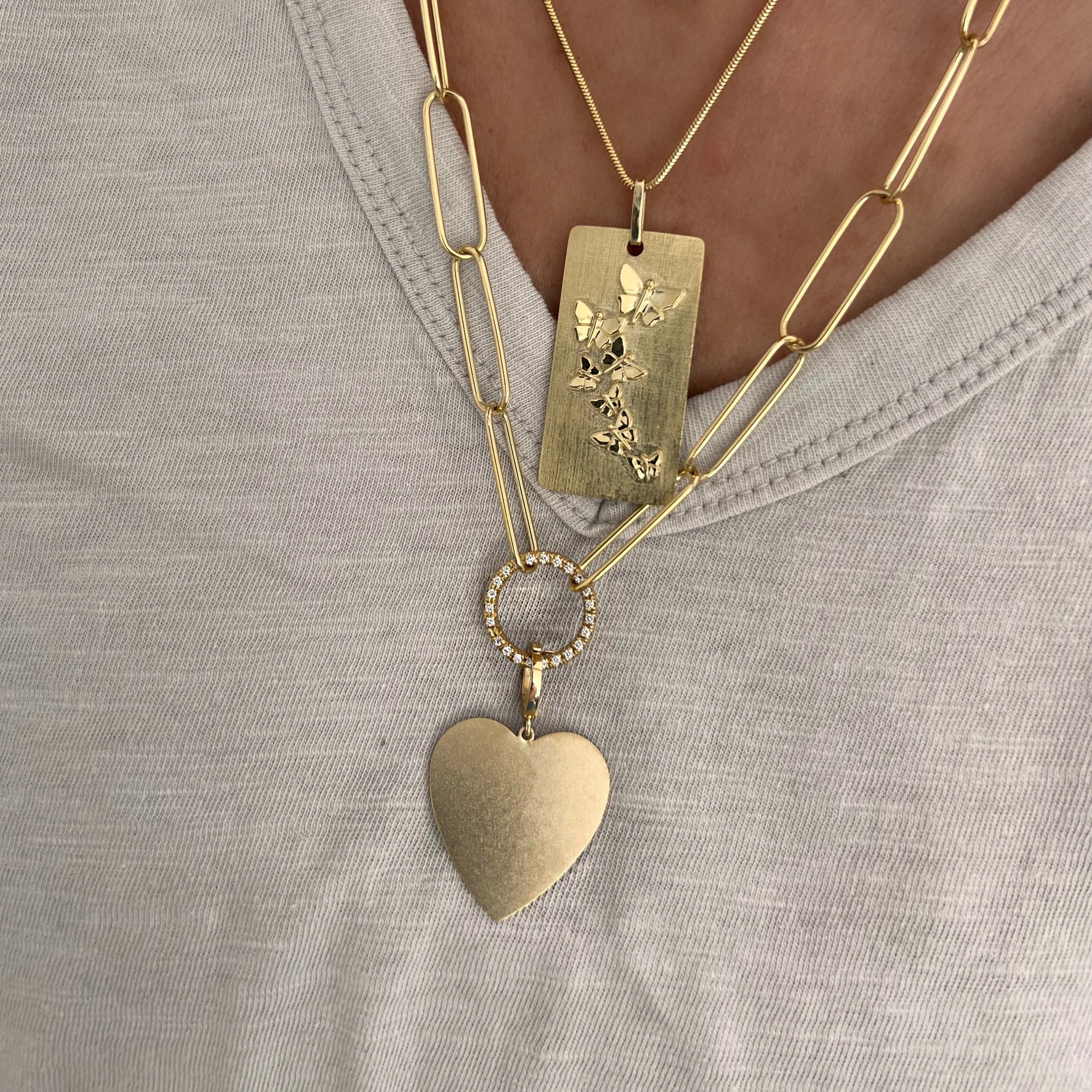 MS X SRJ Large Heart Charm | Shylee Rose Jewelry