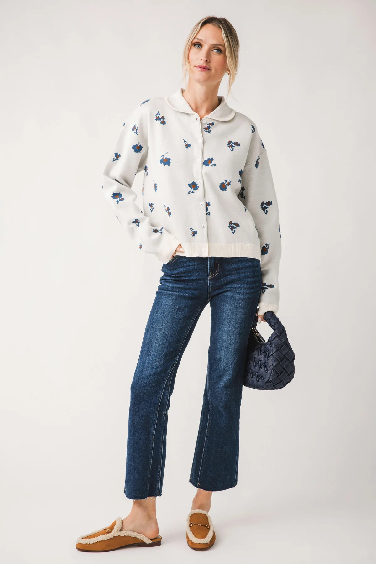 Risen Aspen Twisted Seam Ankle Flare Jeans | Social Threads