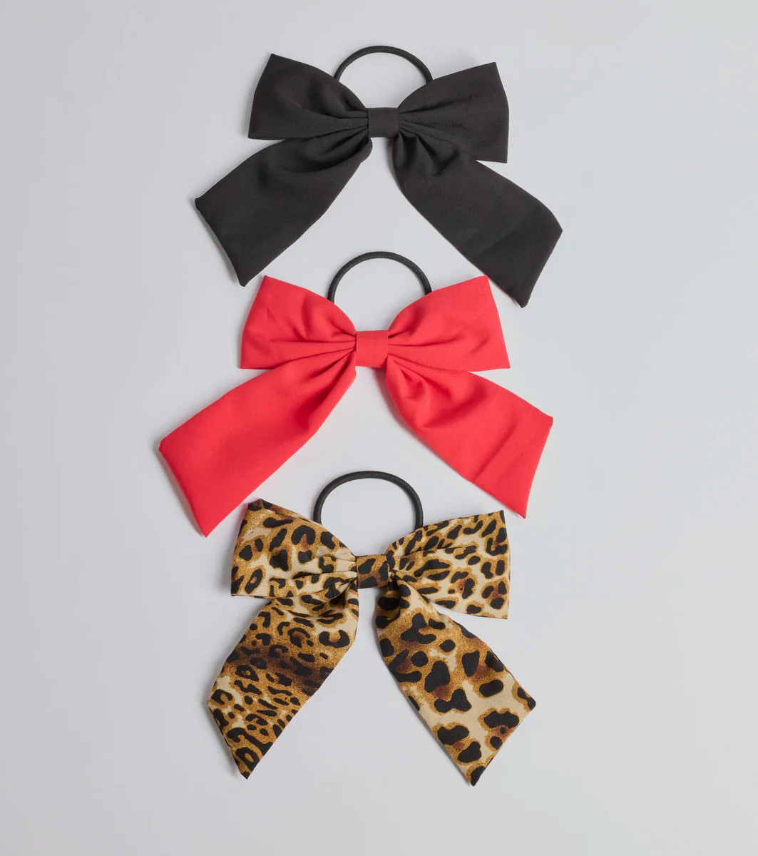 Bow Hair Tie Three Piece Set | Windsor Stores