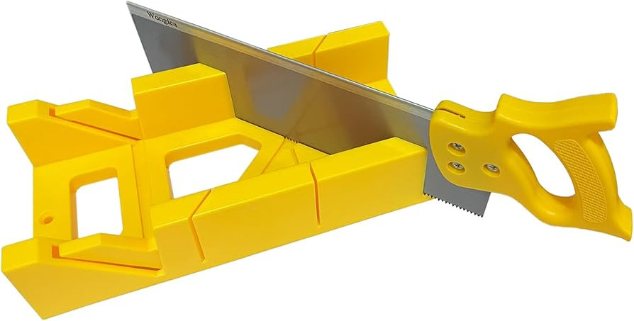 Mitre Box and Saw Set,12 inch Miter Box with 14 inch Back Saw, Mini Miter Box Saw Set Storage for... | Amazon (US)