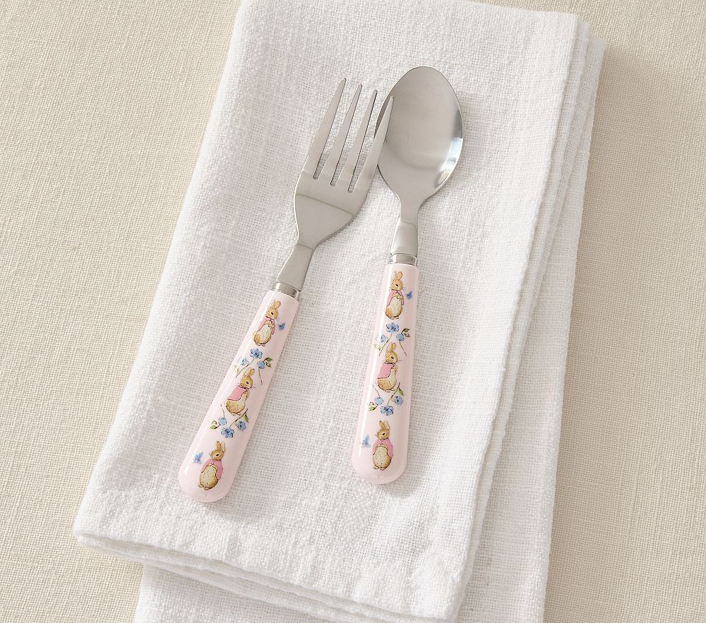 Peter Rabbit™ Flopsy™ Bunnies Utensils | Pottery Barn Kids