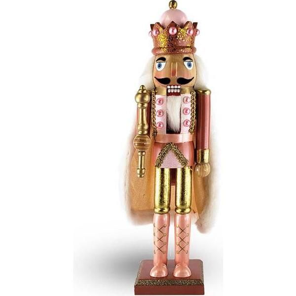 Christmas Decoration Nutcracker King, Rose Gold | Maisonette