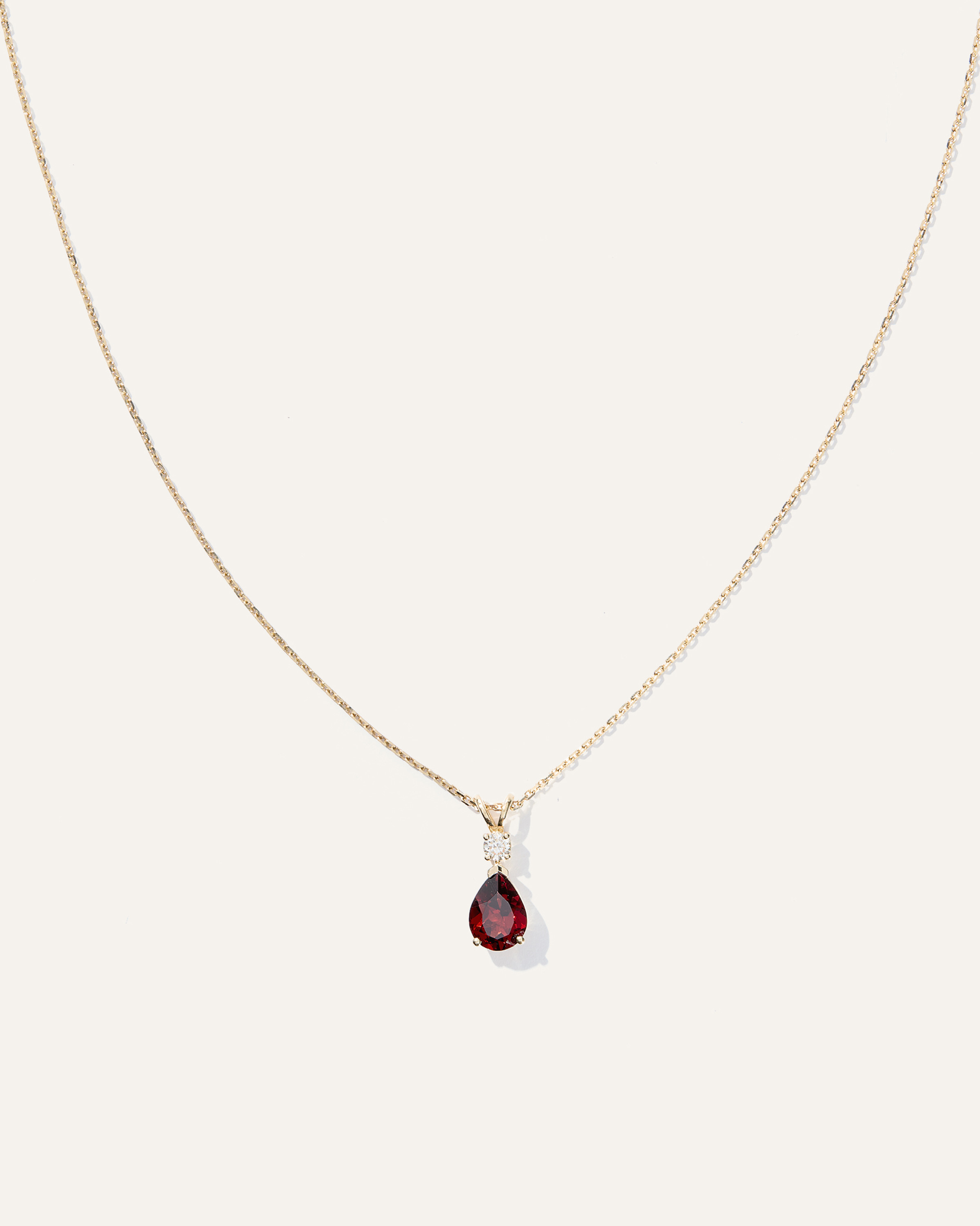 Quince | Women's 14K Gold Diamond & Semi-Precious Gemstone Drop Necklace in Yellow Gold | Quince