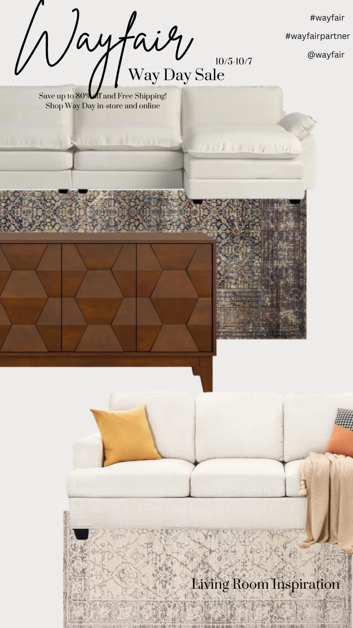 There is no better time for a living room refresh than now.  That is because @Wayfair’s Way Day Sale is starting on 10/5 until 10/7! Save big on items like bathroom vanities, plumbing fixtures, hardware, lighting, and so much more.

So, get ready for Wayfair’s biggest sale of the year– up to 80% off and free shipping!  Shop Way Day in-store and online! 


@shop.ltk @wayfair #wayfairpartner #wayfair #liketkit #wayday
#modernfarmhouse #livingroomdesign #interiordesign #sofas #homebuildfinds #homedecorfinds #rugs

#LTKxWayDay 

#LTKHome #LTKSaleAlert