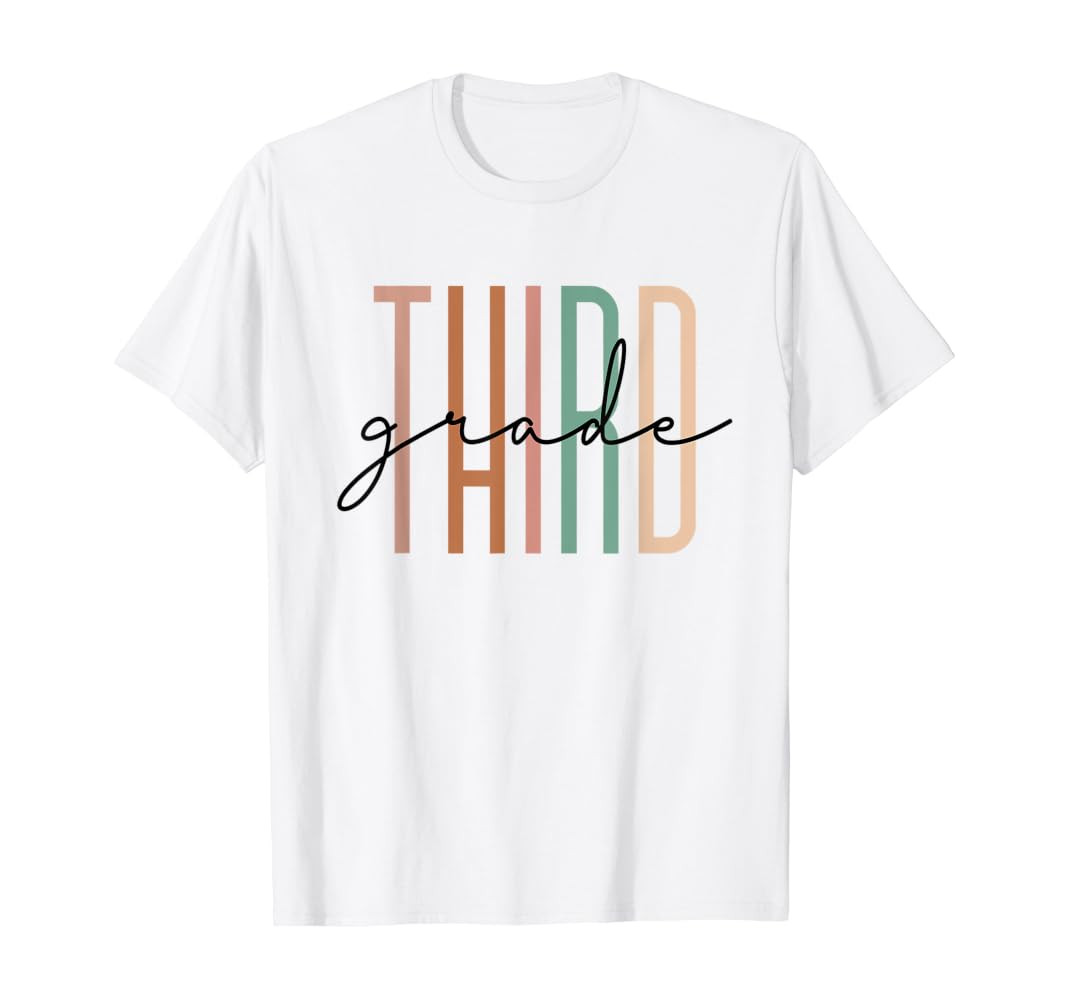 Third Grade Girls Boys Teacher Team 3rd Grade Squad T-Shirt | Amazon (US)
