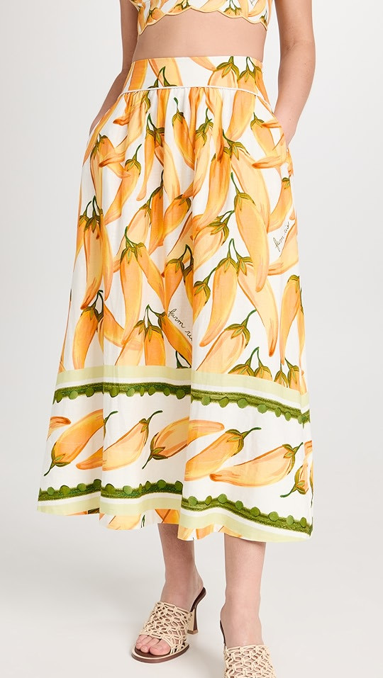 Peppers Off-White Maxi Skirt | Shopbop
