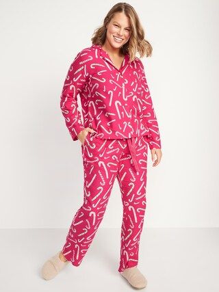Matching Printed Flannel Pajama Set for Women | Old Navy (US)