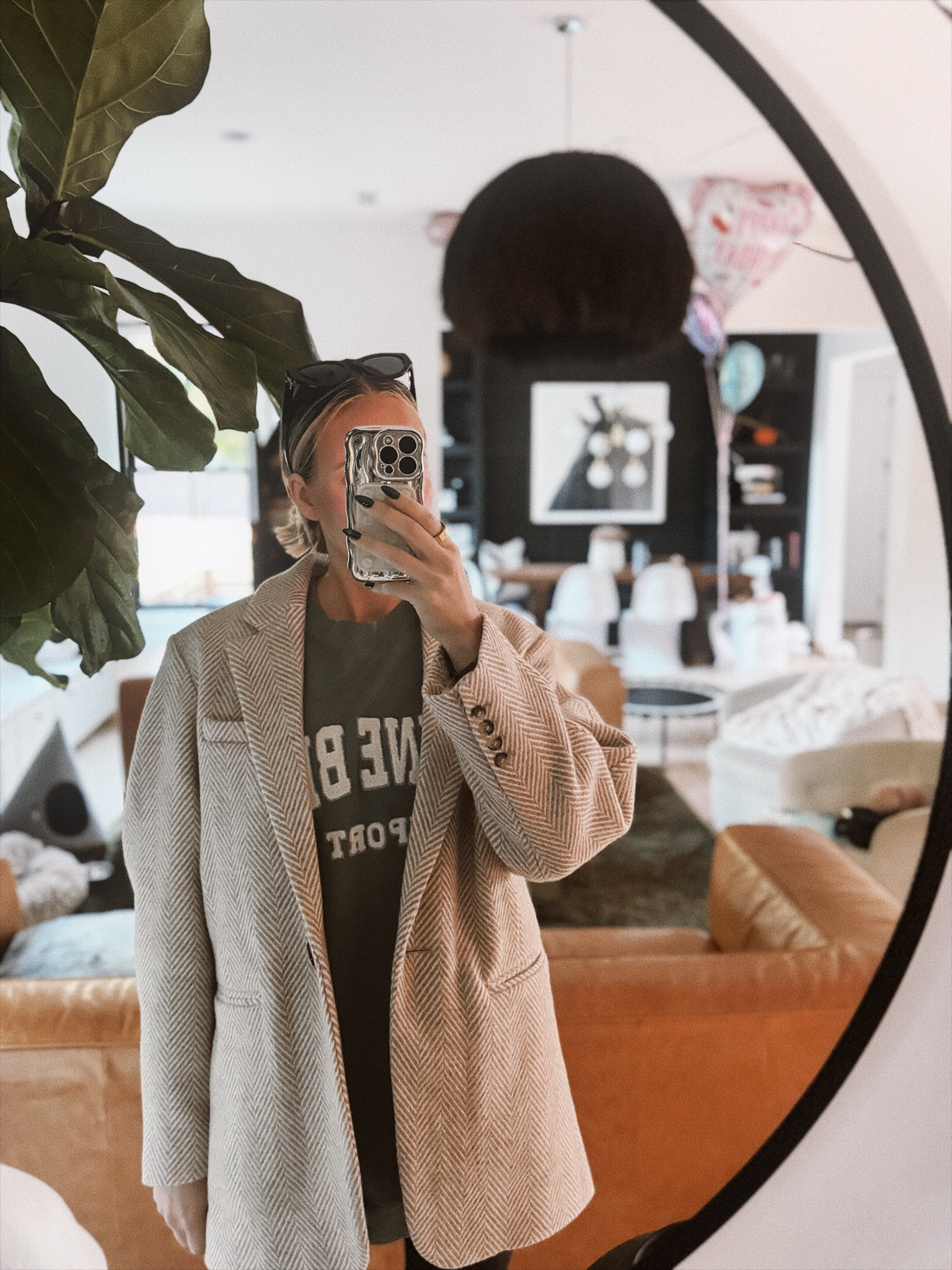 I’m obsessed with this blazer! It’s wool so I’ve been wearing it like a coat. It looks great over sweat shirts. It’s that perfect fall coat that looks chic and is not too bulky. Also, I found it on sale! I’m wearing a 38 but probably should’ve gotten a 36.

#LTKOver40 #LTKWorkwear #LTKSeasonal