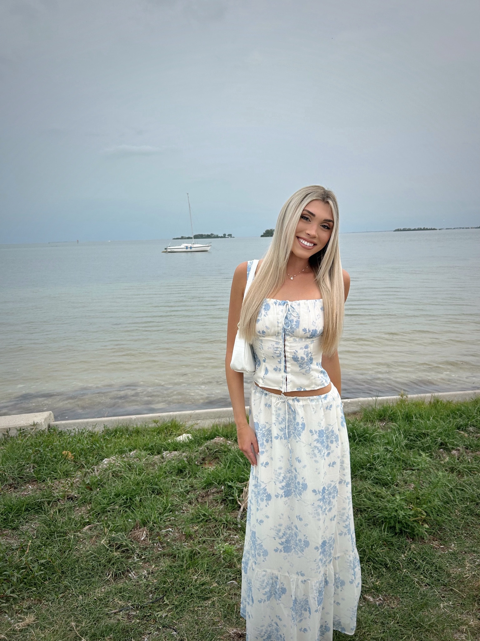 The cutest set from Princess Polly!!! Cannot wait to wear this in Italy this summer🤍✨⛲️ Skirt has a stretchy waistband and is super comfortable. Wearing a size 2 in both top and bottom. If you are between sizes then size up:)

#LTKfindsunder100 #LTKSeasonal #LTKstyletip