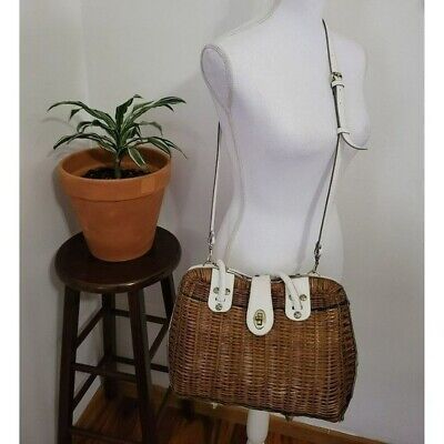 Patricia Nash Natural White Lucena Spring Wicker Satchel Bag  | eBay | eBay US