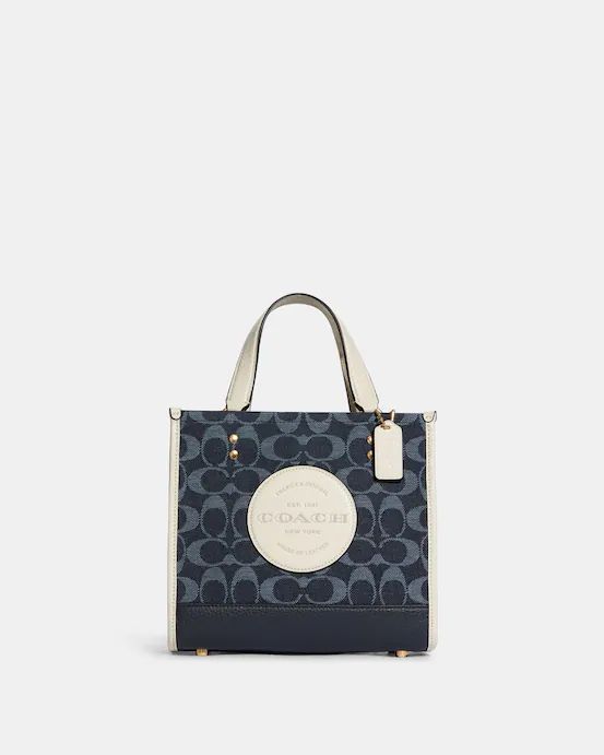 Dempsey Tote 22 In Signature Jacquard With Coach Patch | Coach Outlet