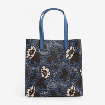 Black & Blue Floral Grab Bag | TK Maxx