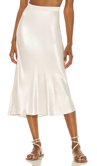 Berlin Skirt in Ivory | Revolve Clothing (Global)