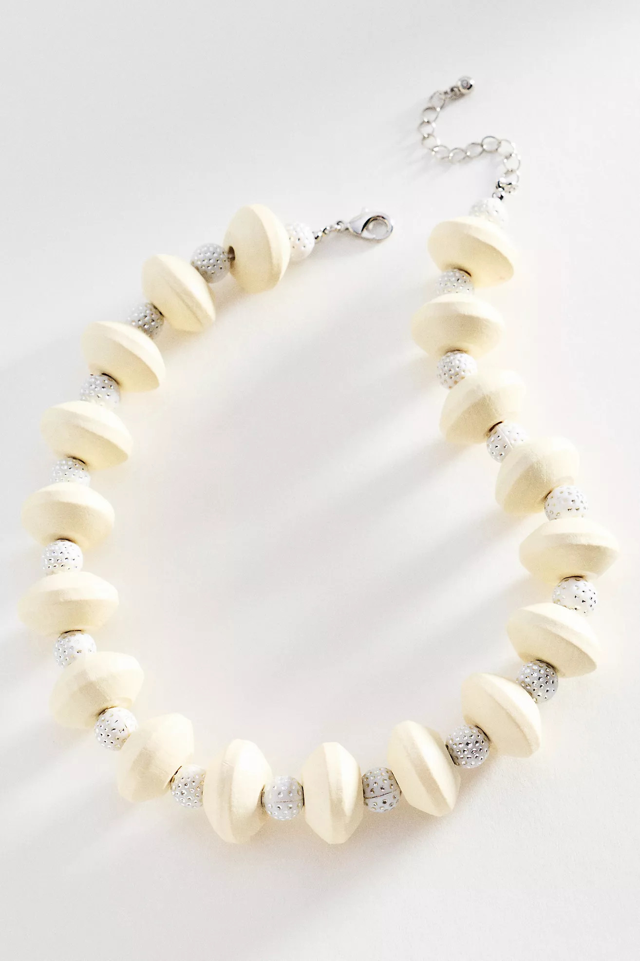 Chunky Crystal Wooden Bead Necklace | Anthropologie (US)