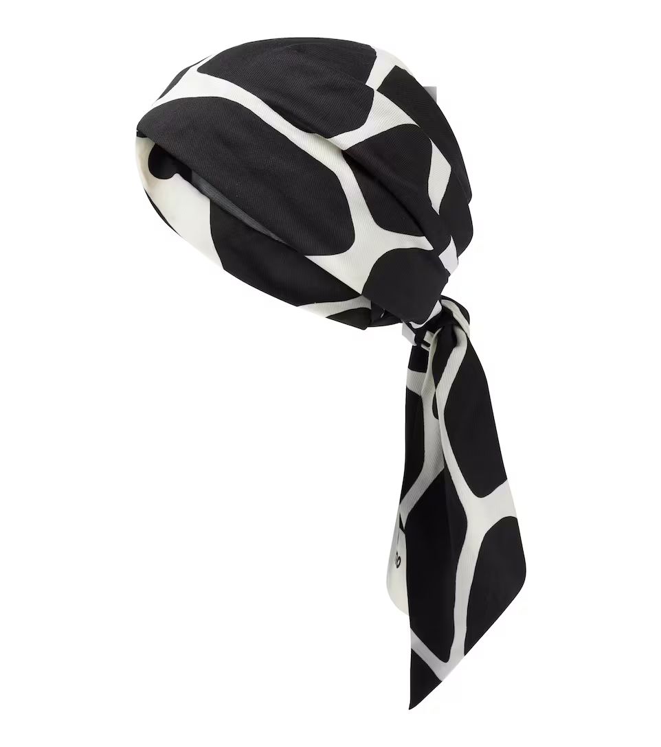 Exclusive to Mytheresa – Printed silk and cotton headscarf | Mytheresa (UK)