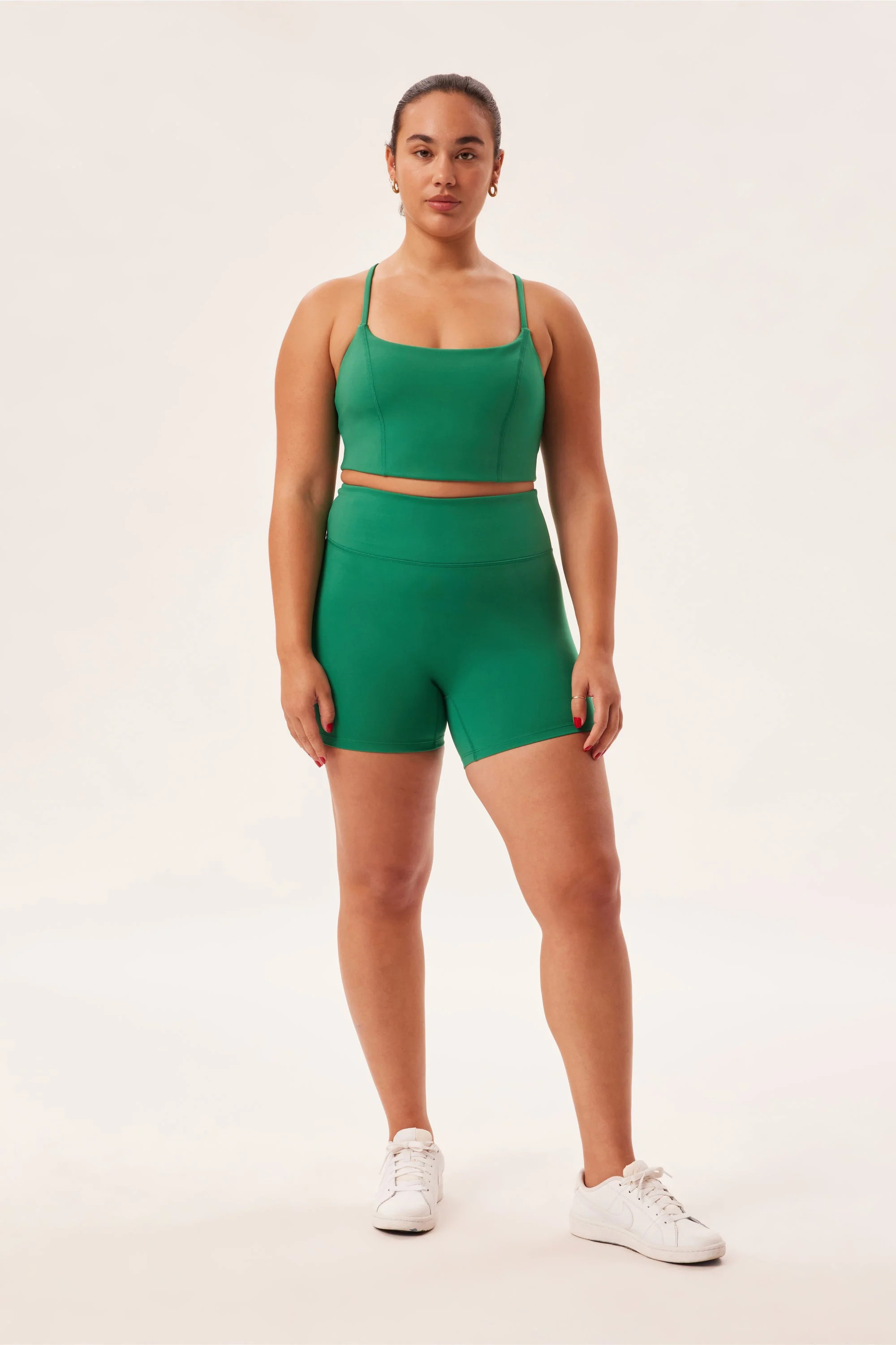 Emerald Luxe High-Rise Run Short | Girlfriend Collective