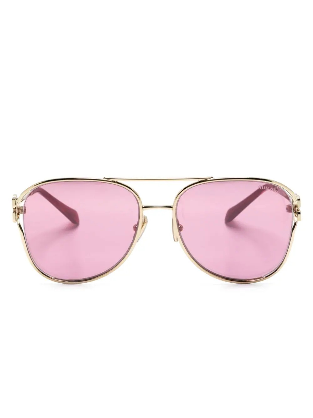 Miu Miu Eyewear pilot-frame Sunglasses - Farfetch | Farfetch Global
