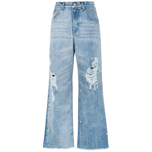 Amapô Calça jeans pantalona 'Pérola' - Azul | FarFetch BR