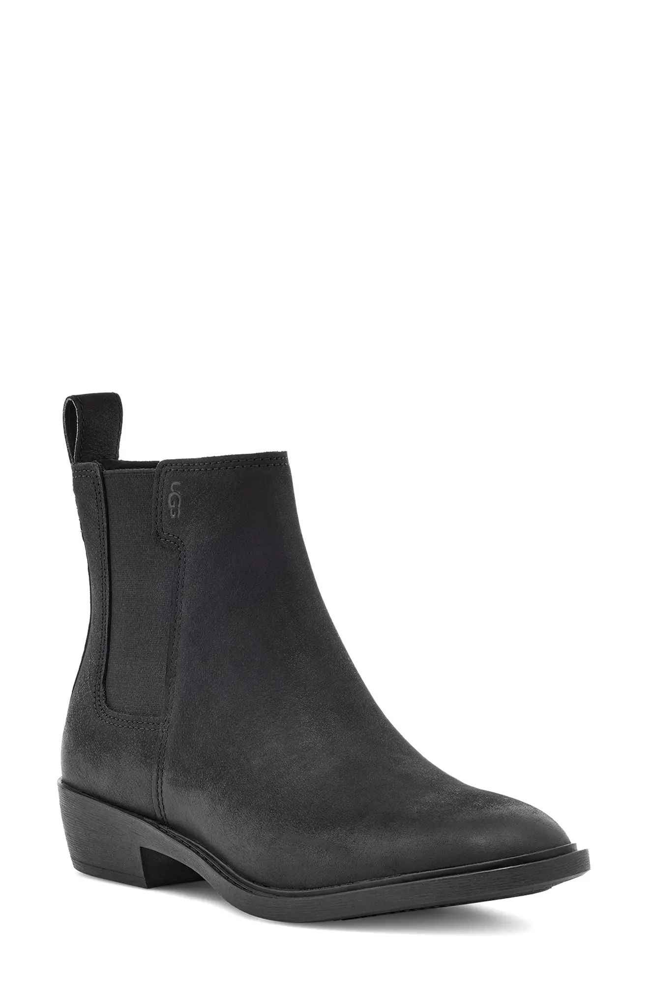 Women's UGG Emmeth Waterproof Chelsea Boot, Size 5 M - Black | Nordstrom