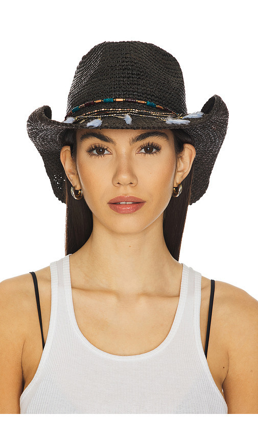 Nikki Beach Morgan Cowboy Hat in Black. | Revolve Clothing (Global)