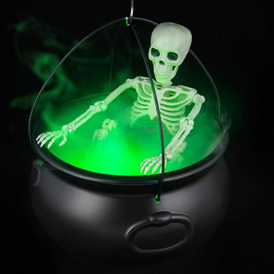 MEADIN Halloween Decorations Outdoor - Large Witches Cauldron on Tripod with Cauldron Diffuserr a... | Amazon (US)