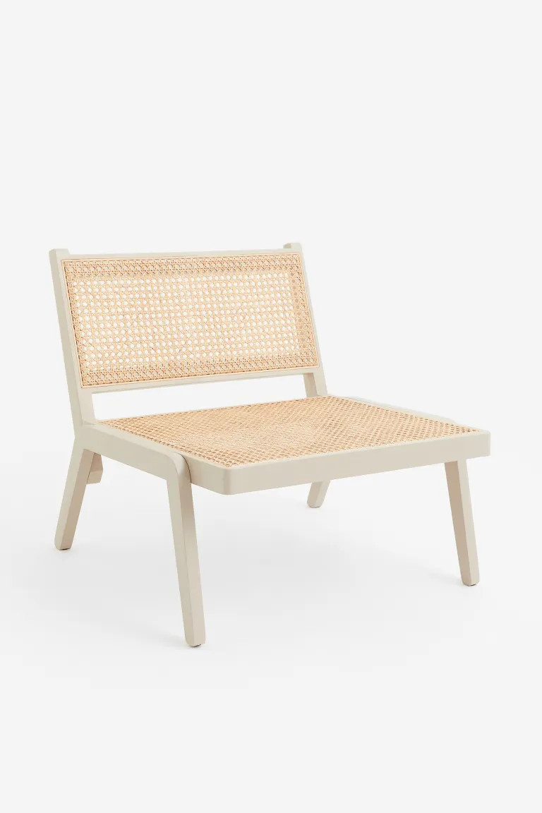 Low lounge chair - Brown/Rattan - Home All | H&M GB | H&M (UK, MY, IN, SG, PH, TW, HK)