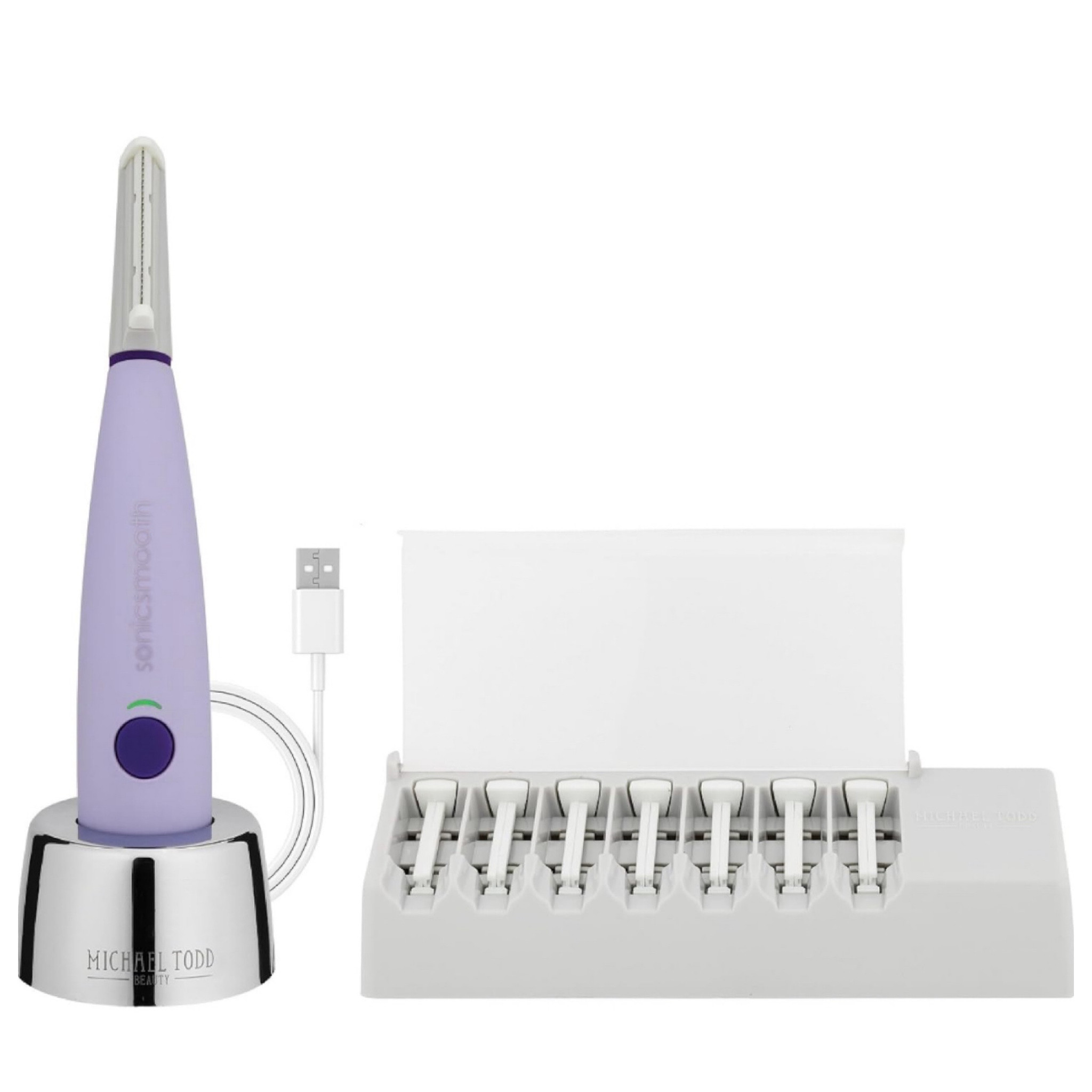 Sonicsmooth Exfoliating Razor for face and neck. 
.
#skincare #skincaretool #exfoliating 

#LTKBeauty #LTKOver40
