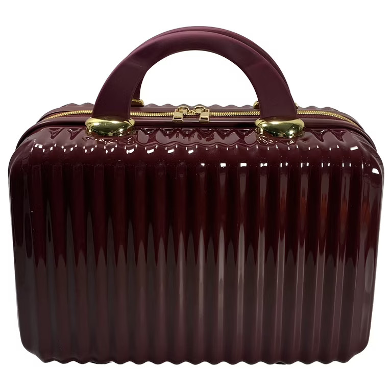Hard Shell Cosmetic Travel Case, Burgundy, 1 Count | Walmart (US)