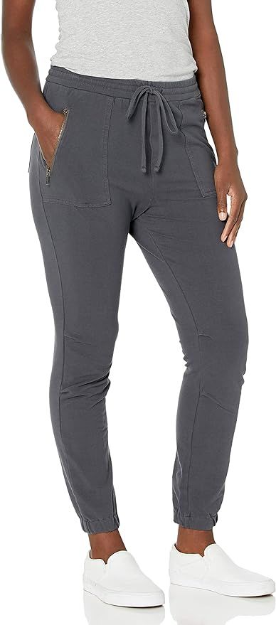 Amazon Brand - Daily Ritual Women's Stretch Cotton Knit Twill Zip Pocket Jogger Pant | Amazon (US)